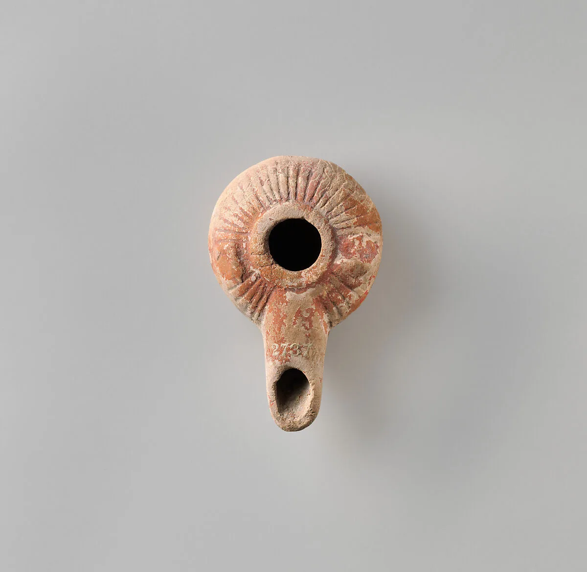 Terracotta oil lamp — Unknown