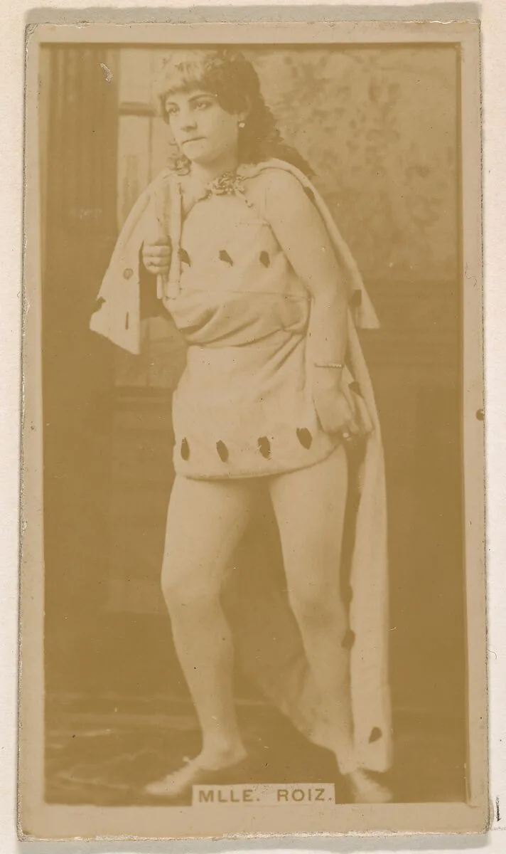 Mlle. Roiz, from the Actresses series (N245) issued by Kinney Brothers to promote Sweet Caporal Cigarettes — Kinney Brothers Tobacco Company