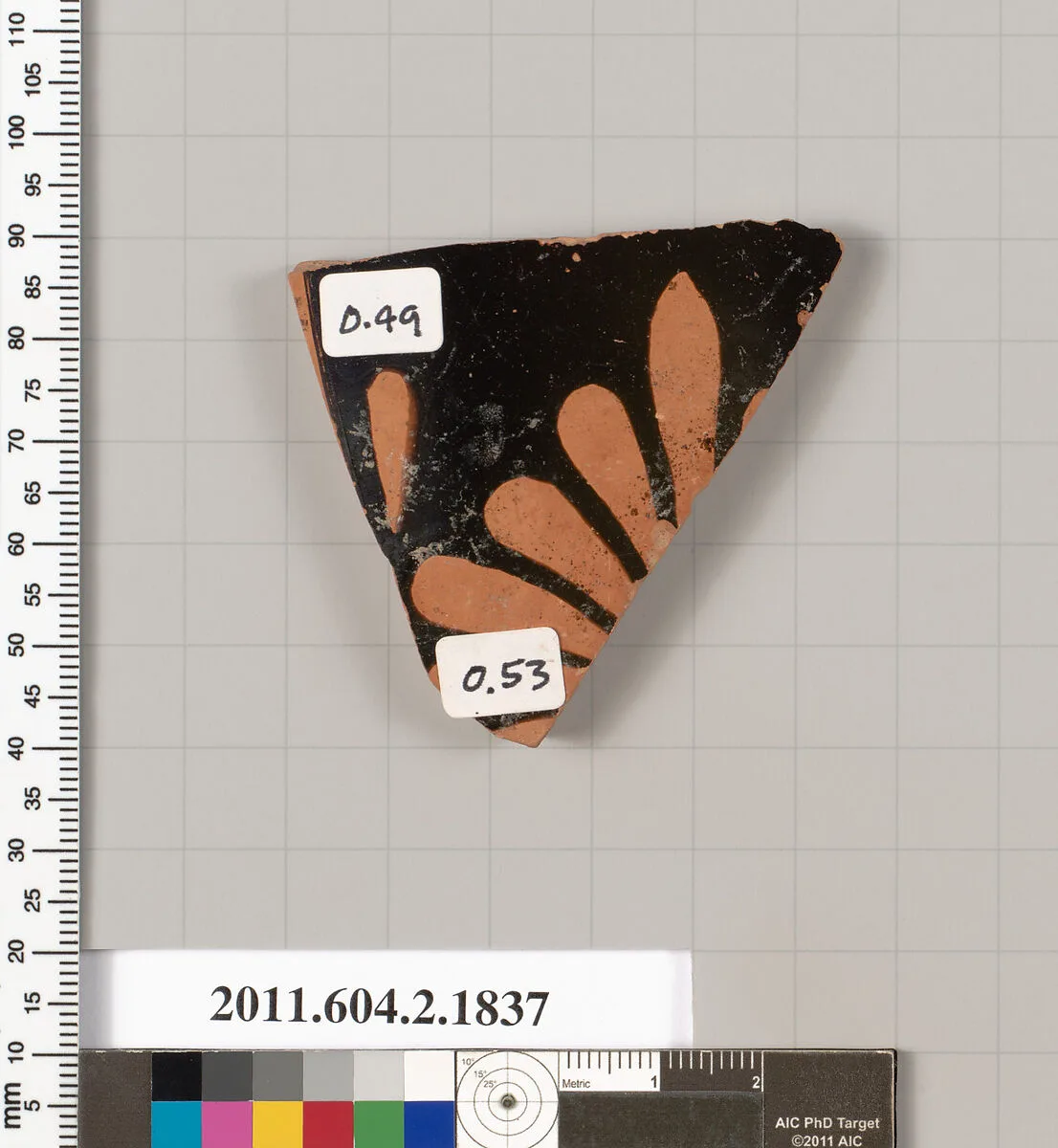 Terracotta fragment of a skyphos (deep drinking cup) — Unknown