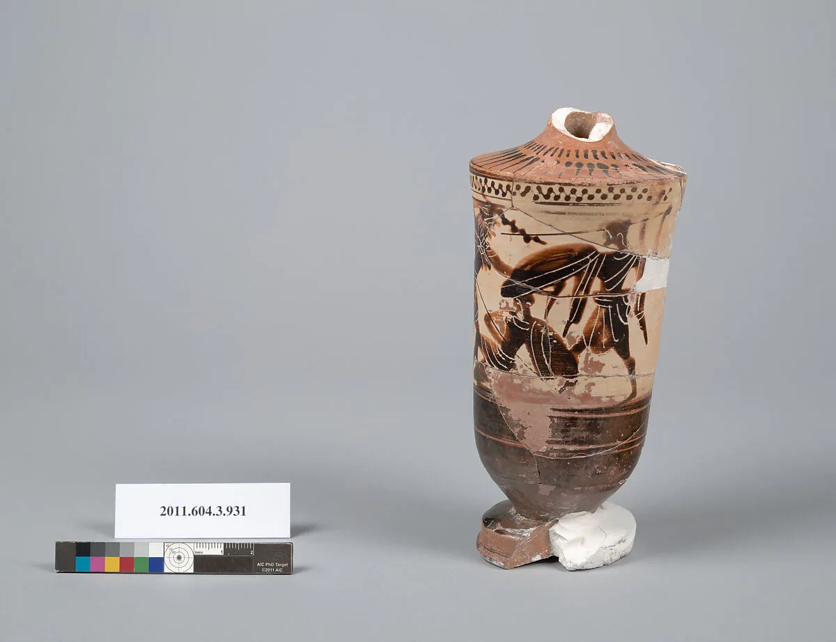 Terracotta fragment of a lekythos (oil flask) — Unknown
