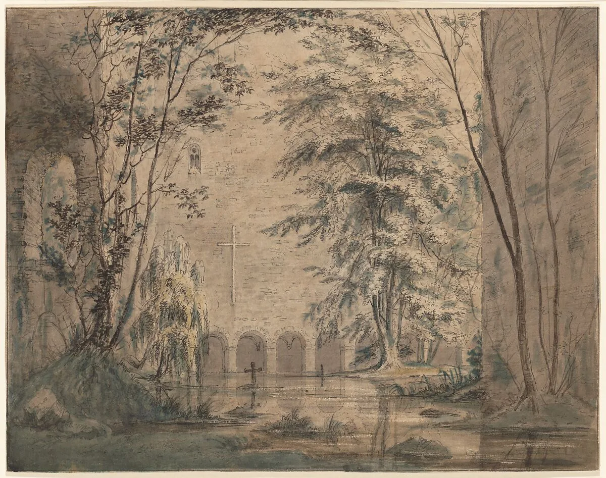 Inundated Ruins of a Monastery — Karl Blechen