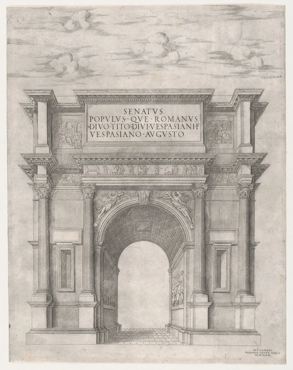 Speculum Romanae Magnificentiae: Arch of Titus — Anonymous|Antonio Lafreri