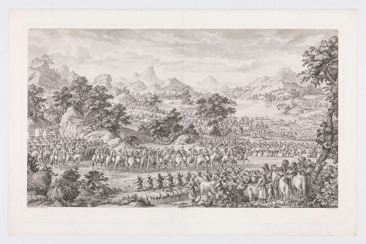The Submission of the Ili — Benoit Louis Prevost|Charles Nicolas Cochin II|Ignatius Sichelbart