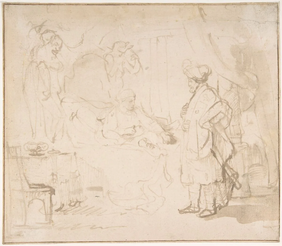 Potiphar's Wife Accusing Joseph Before her Husband — Rembrandt (Rembrandt van Rijn)