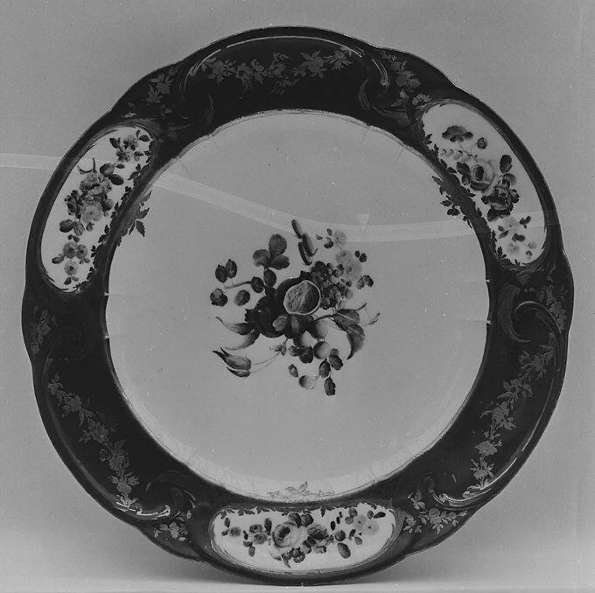 Plate (Assiette à palmes) (1 of 102) (part of a service) — Sèvres Manufactory|Jean-Jacques Pierre the Younger