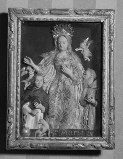 The Virgin Mary between St. Dominic and St. Francis