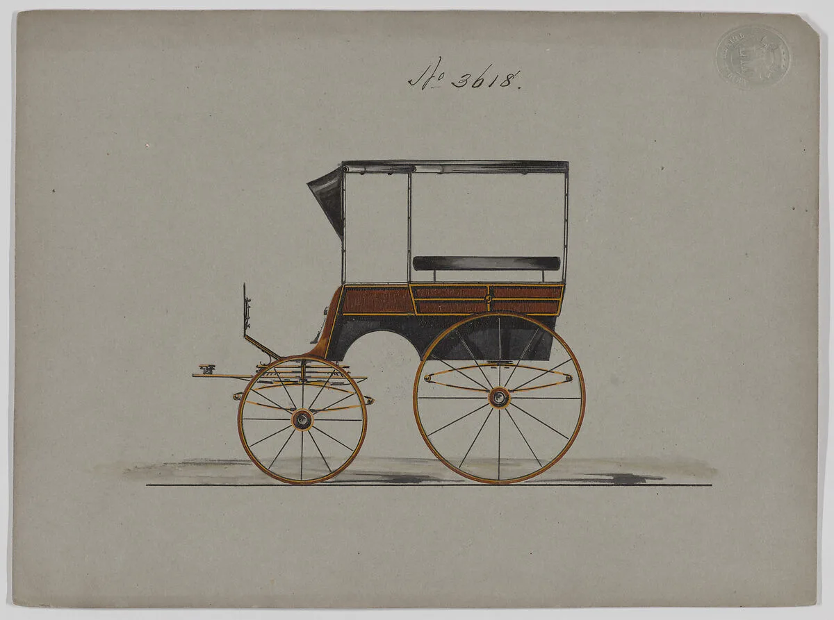 Design for Omnibus or Wagonette, no. 3618 — Brewster & Co.