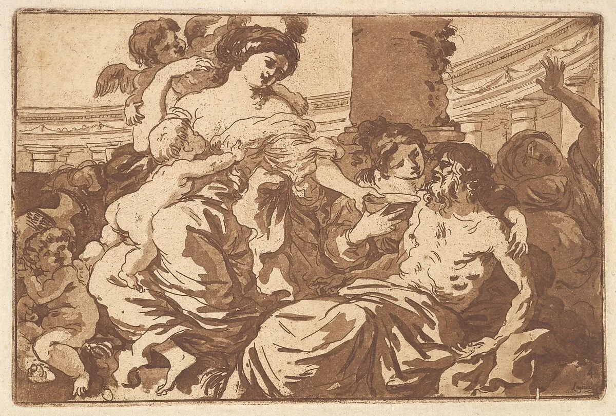 Anacreon, in an album contianing Recueil de Compositions par Lagrenée Le Jeune (Collection of Compositions by Lagrenée the Younger) — Jean Jacques Lagrenée