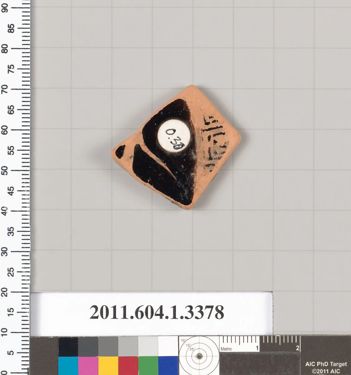 Terracotta fragment of a kylix (drinking cup) — Unknown