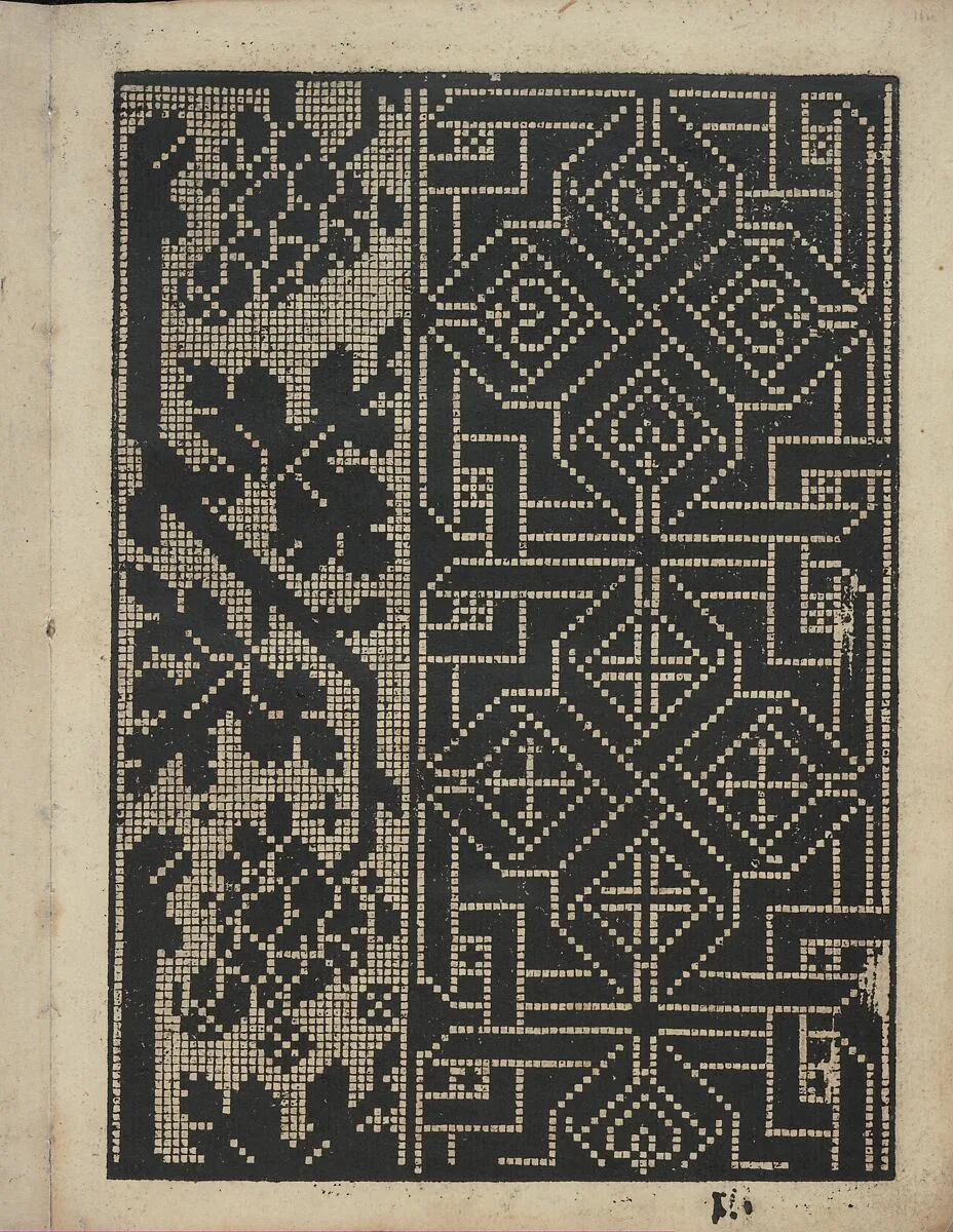 Libbretto nouellamete composto per maestro Domenico da Sera...lauorare di ogni sorte di punti, page 11 (recto) — Domenico da Sera