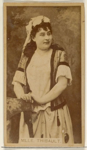 Mlle. Thibault, from the Actors and Actresses series (N45, Type 8) for Virginia Brights Cigarettes