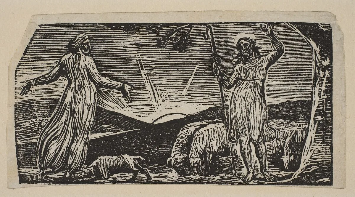 Thenot Remonstrates With Colinet, from Thornton's "Pastorals of Virgil" — Virgil|William Blake|Robert John Thornton