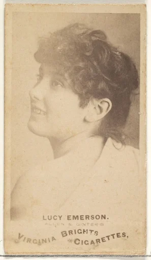 Lucy Emerson, from the Actors and Actresses series (N45, Type 1) for Virginia Brights Cigarettes