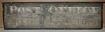 [Stenciled Sign: "Post Office North Appleton"]
