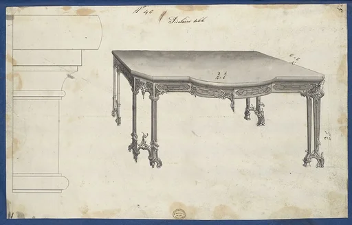Sideboard Table, from Chippendale Drawings, Vol. II
