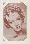 Marlene Dietrich from Movie Stars Exhibit Cards series (W401) — International Mutoscope Reel Company