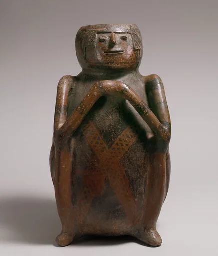 Seated Figure Vessel