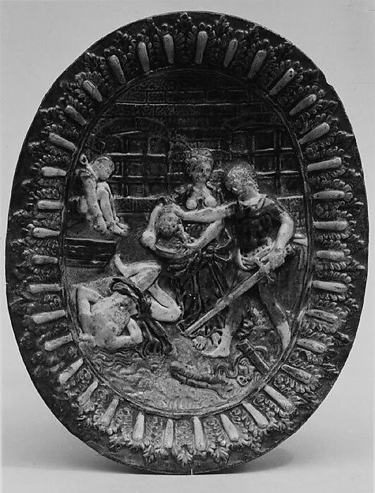 Dish with beheading of St. John the Baptist — Bernard Palissy
