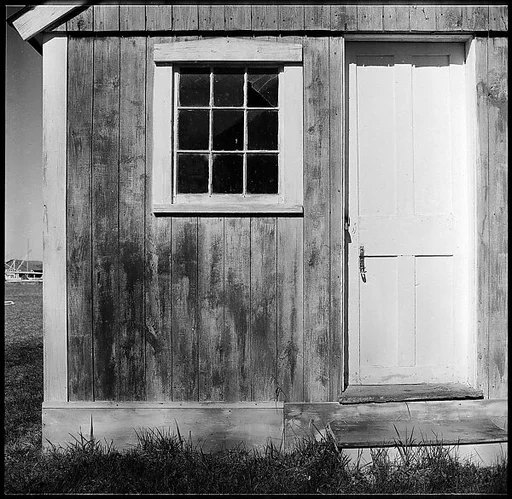 [12 Exterior Views and Details of Wooden Shed, Essex School, Essex, Connecticut]