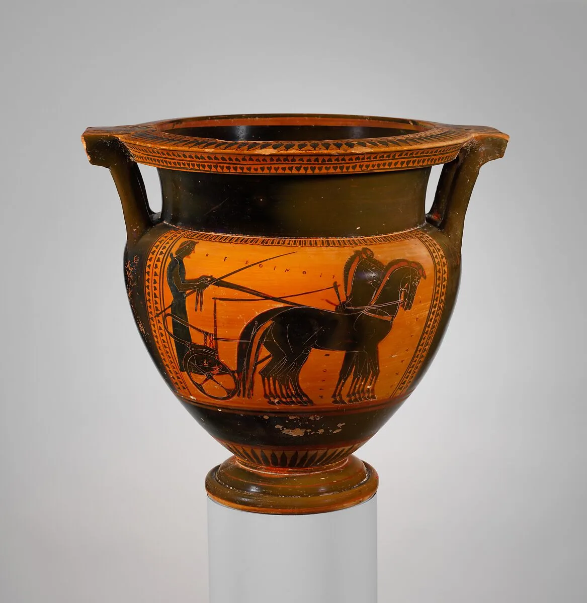 Terracotta column-krater (bowl for mixing wine and water) — Unknown