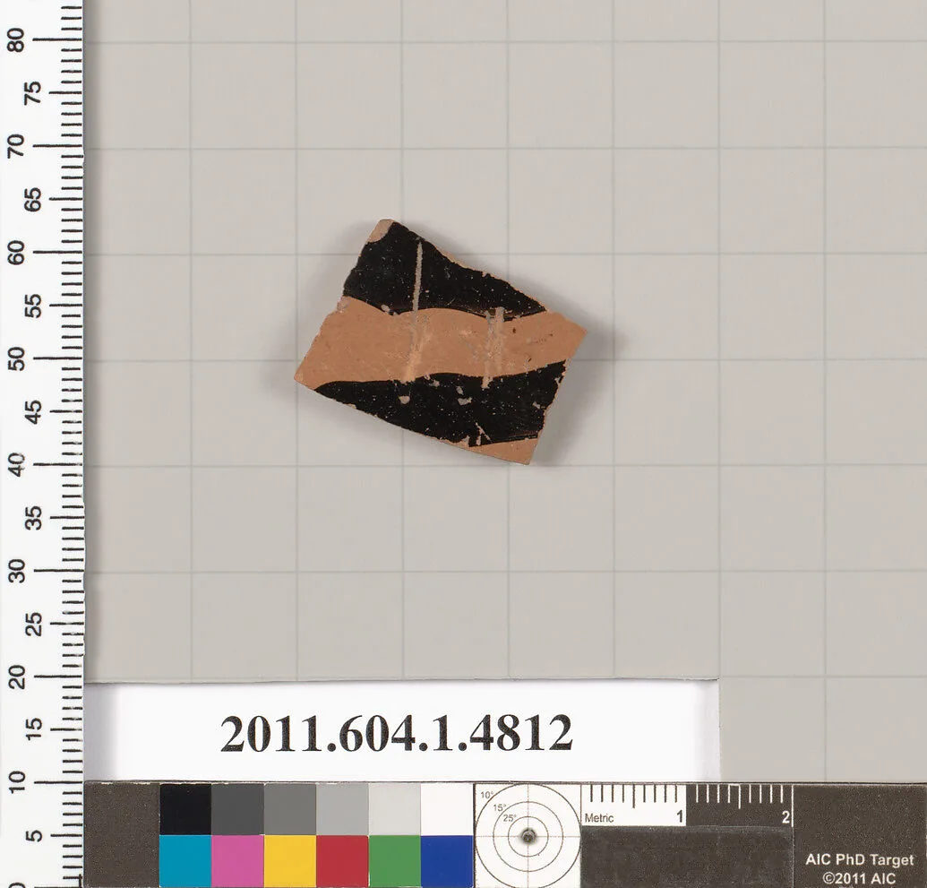 Terracotta fragment of a kylix (drinking cup) — Unknown