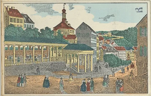 Old Karlsbad: The Castle Spring (Alt-Karlsbad: Der Schlossbrunn) — Unknown|Wiener Werkstätte