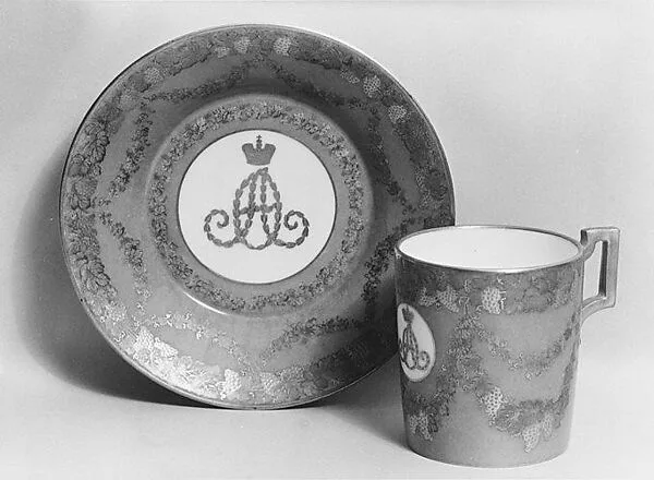 Cup and saucer — Imperial Porcelain Manufactory, St. Petersburg