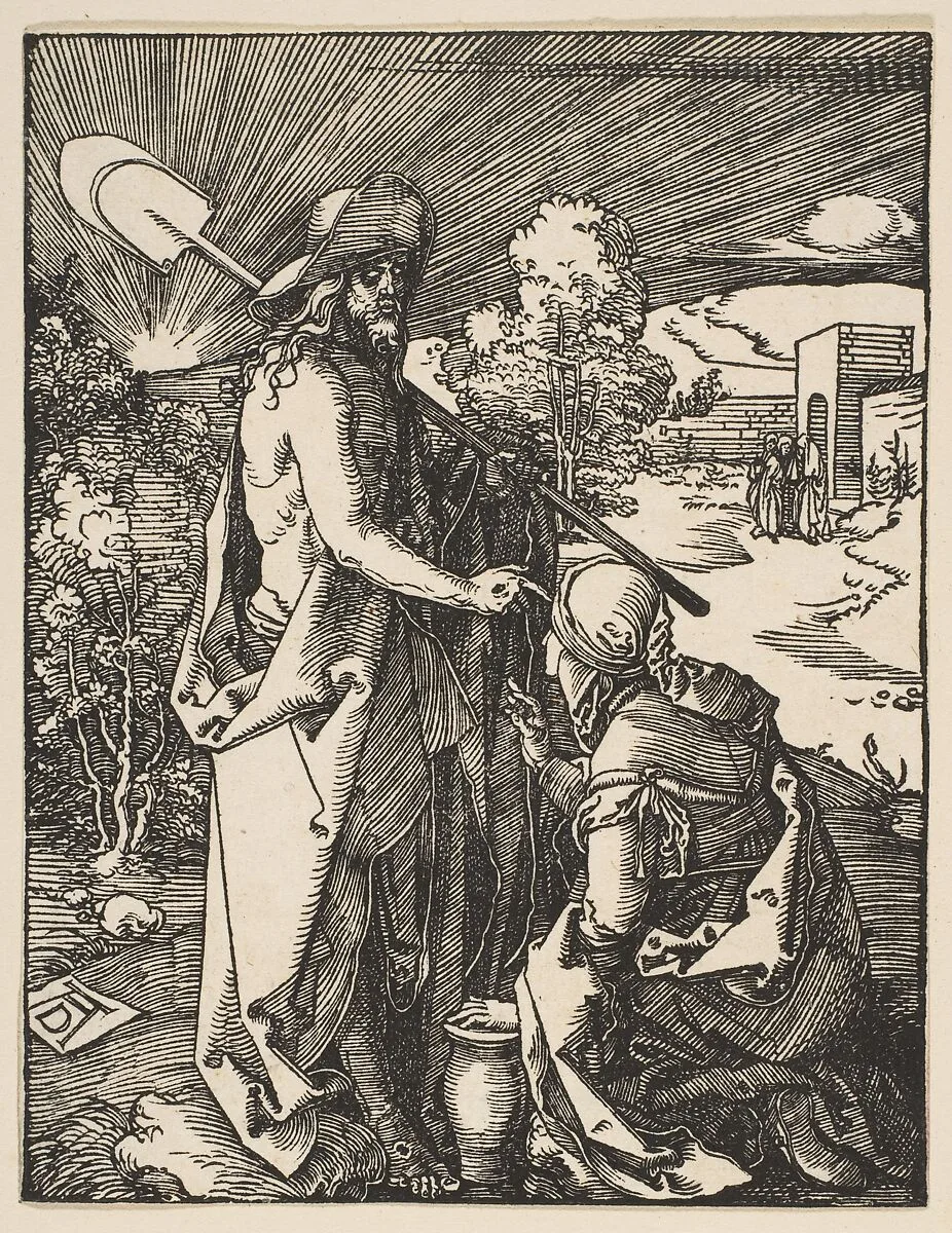 Christ Appearing to Mary Magdalen, from "The Small Passion" — Albrecht Dürer