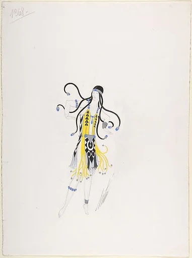 "Squaw," Costume Design for "Indian Dagger Dance," George White's Scandals, New York, 1928