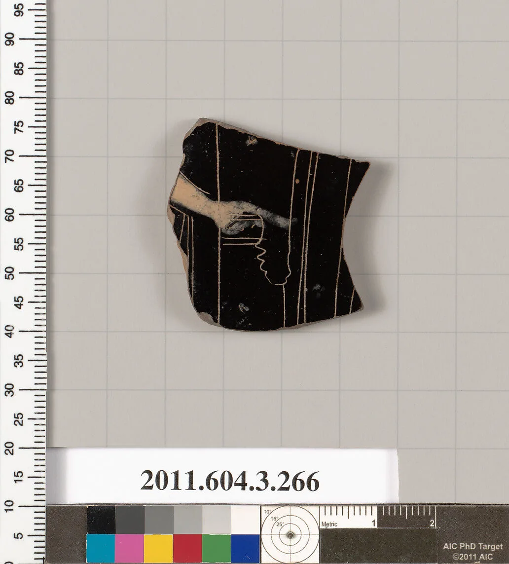 Terracotta fragment of a neck-amphora (jar) — Unknown
