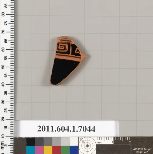 Terracotta fragment of a kylix (drinking cup)