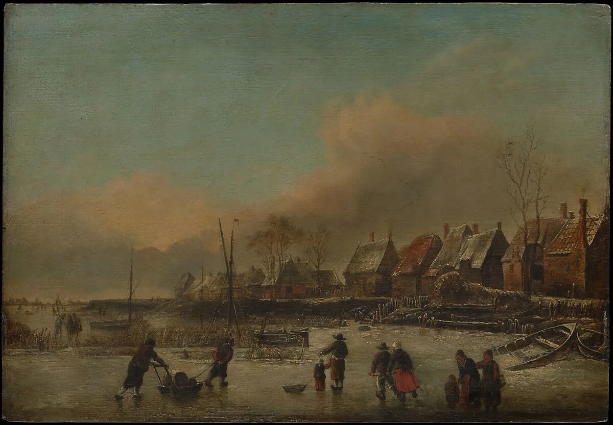 Winter Scene — Jan van de Cappelle