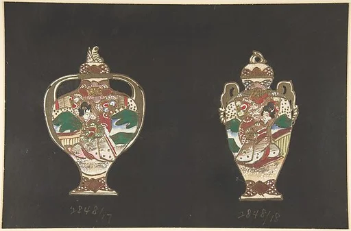 European porcelain designs in Japanese style