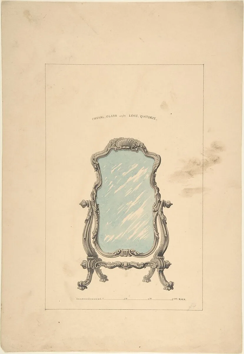 Design for Cheval Glass — Robert William Hume