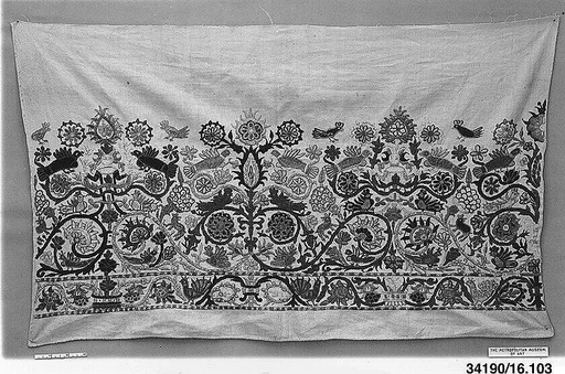 Part of a dress border