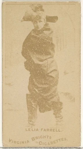 Leila Farrell, from the Actors and Actresses series (N45, Type 1) for Virginia Brights Cigarettes