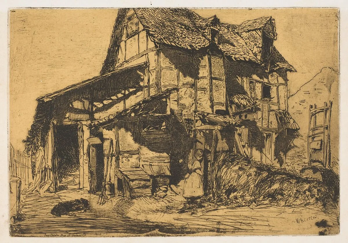 The Unsafe Tenement (The Old Farm) — James McNeill Whistler