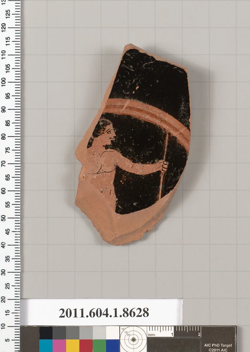 Terracotta fragment of a stemless kylix (drinking cup) — Unknown