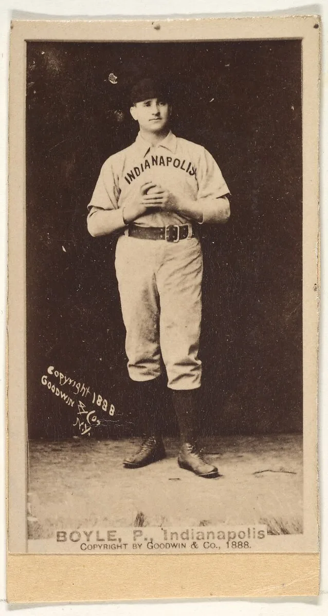 Boyle, Pitcher, Indianapolis, from the Old Judge series (N172) for Old Judge Cigarettes — Goodwin & Company