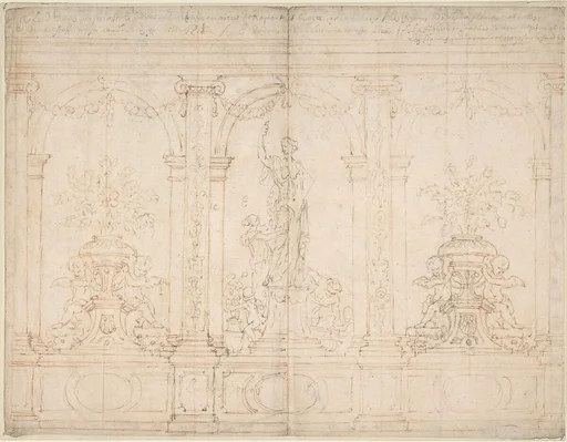 Wall Elevation with Three Arches