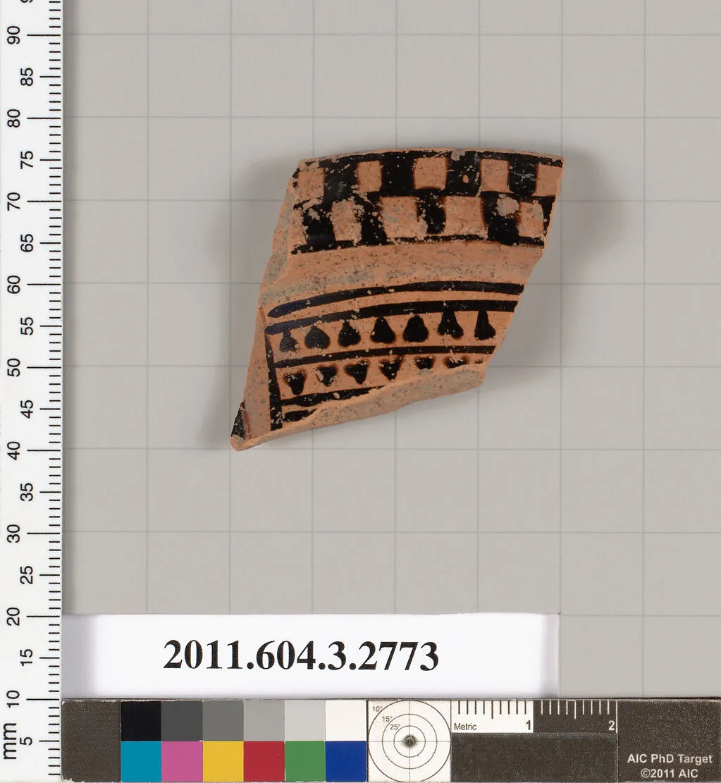 Terracotta fragment of an olpe (jug) — Unknown