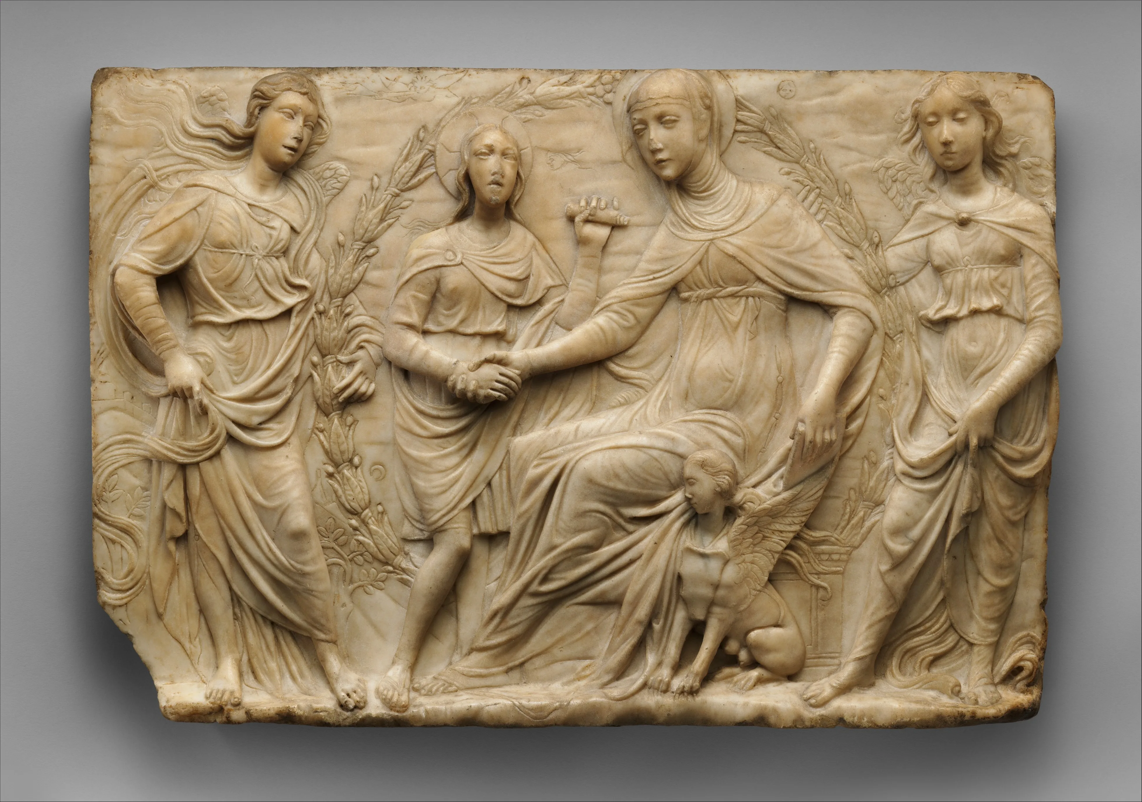 Saint Bridget of Sweden Receiving the Rule of Her Order — Agostino d'Antonio di Duccio