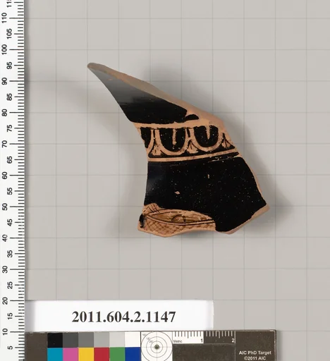 Terracotta fragment of an oinochoe: chous (jug)
