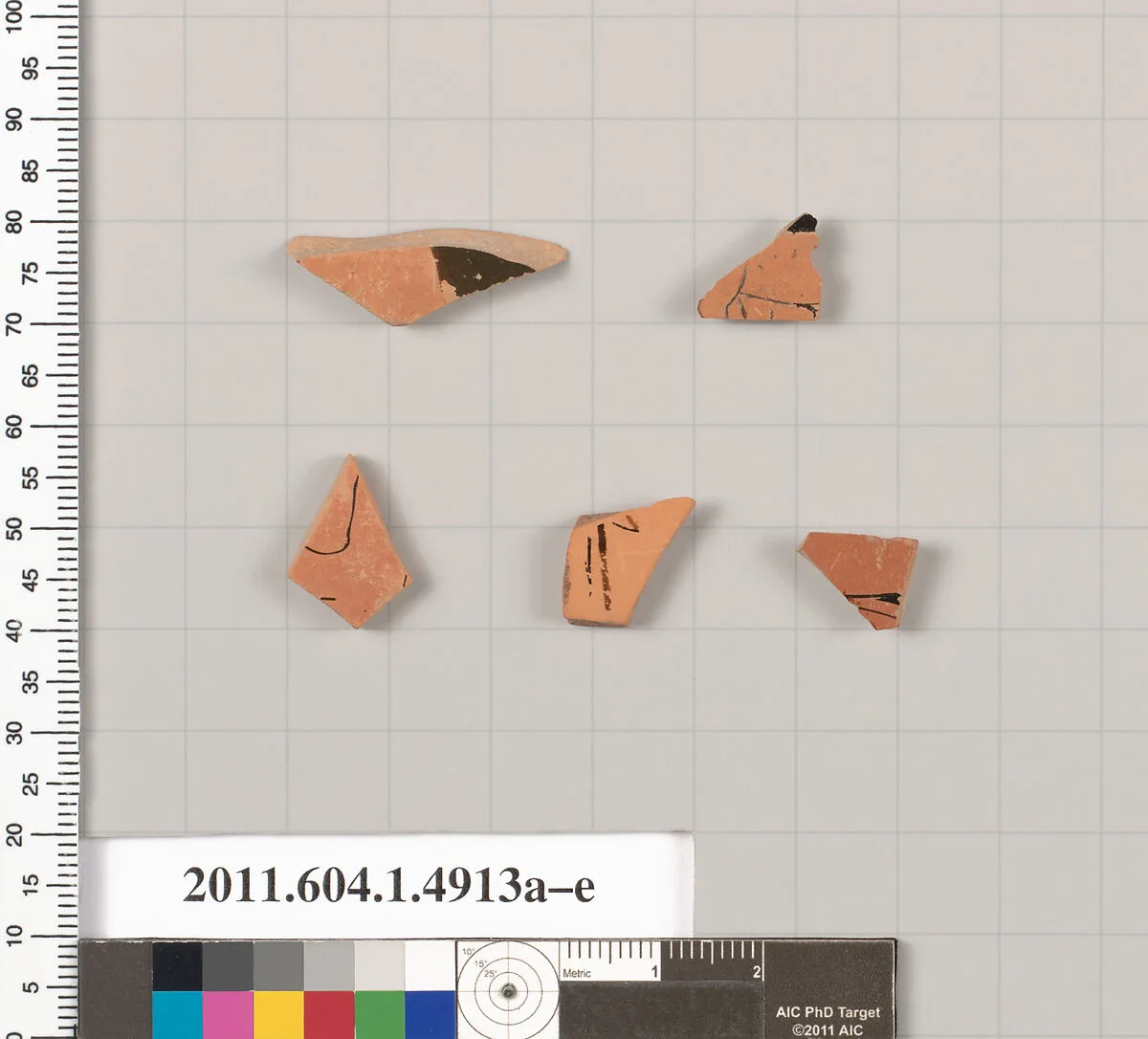 Terracotta fragments of kylikes (drinking cups) — Unknown