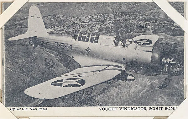 Vought Vindicator, Scout Bomber from Military--Official Photos cards (W615) — Unknown