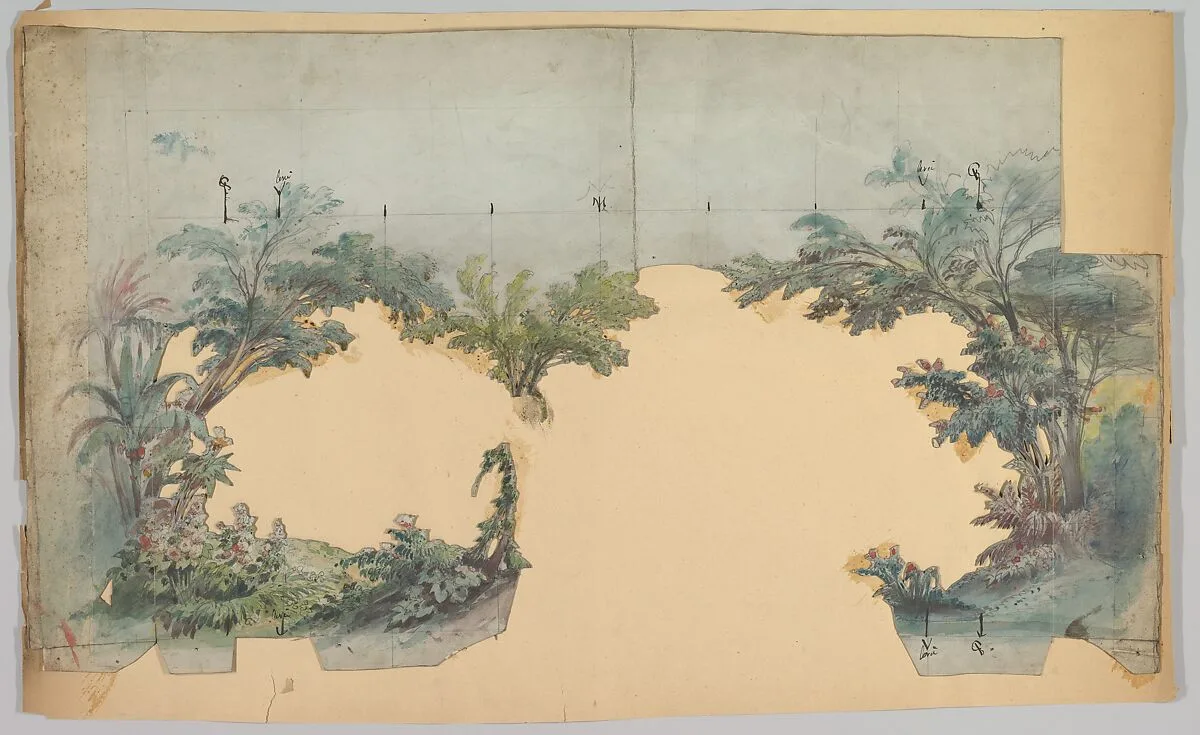 Design for a Stage Set — Eugène Cicéri