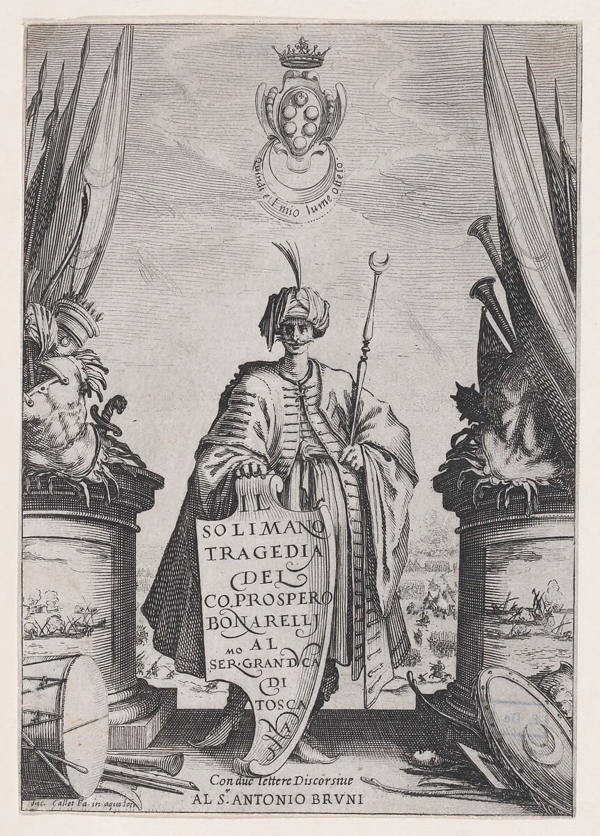 Frontispiece, from Soliman — Jacques Callot|Prospero Bonarelli