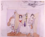 Three Figures in Costume — Marcel Vertès