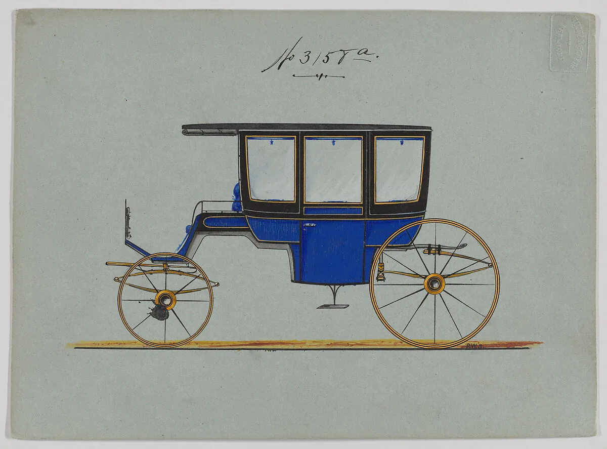 Design for 6 seat Rockaway, no. 3158a — Brewster & Co.