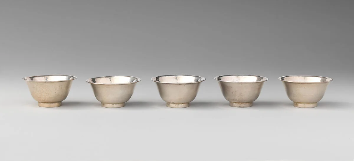 Five miniature cups — David Clayton